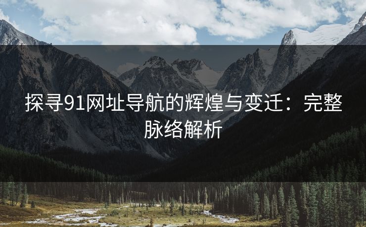 探寻91网址导航的辉煌与变迁：完整脉络解析